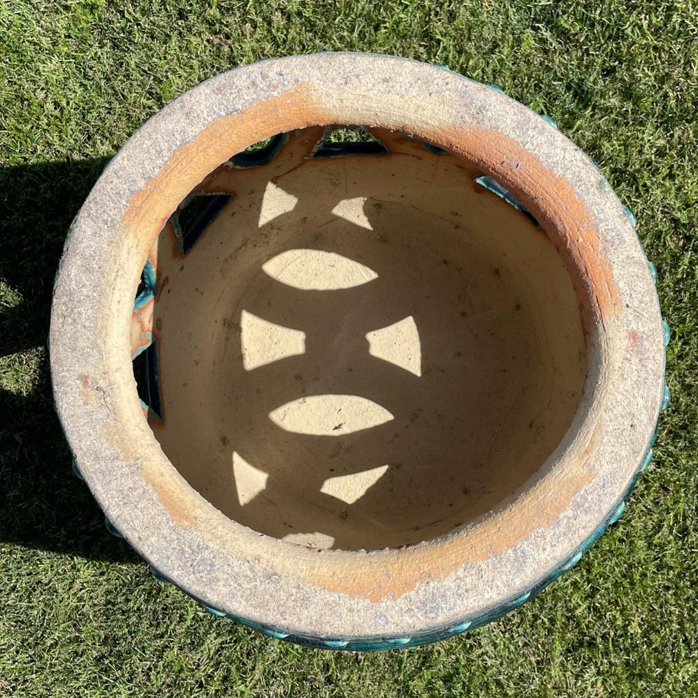 Large Vintage Chinese Ceramic Garden Stool 1