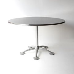 Large Vintage Circular Indoor/Outdoor Bistro Table By Jorge Pensi For Amat