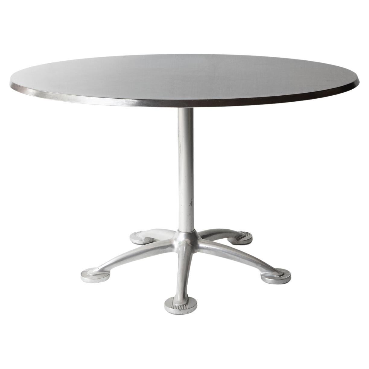Large Vintage Circular Indoor/Outdoor Bistro Table By Jorge Pensi For Amat For Sale