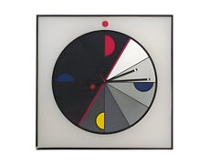 Große Vintage-Uhr Kurt B.Del Banco Acerbis Kloks Morphos Italien 1980