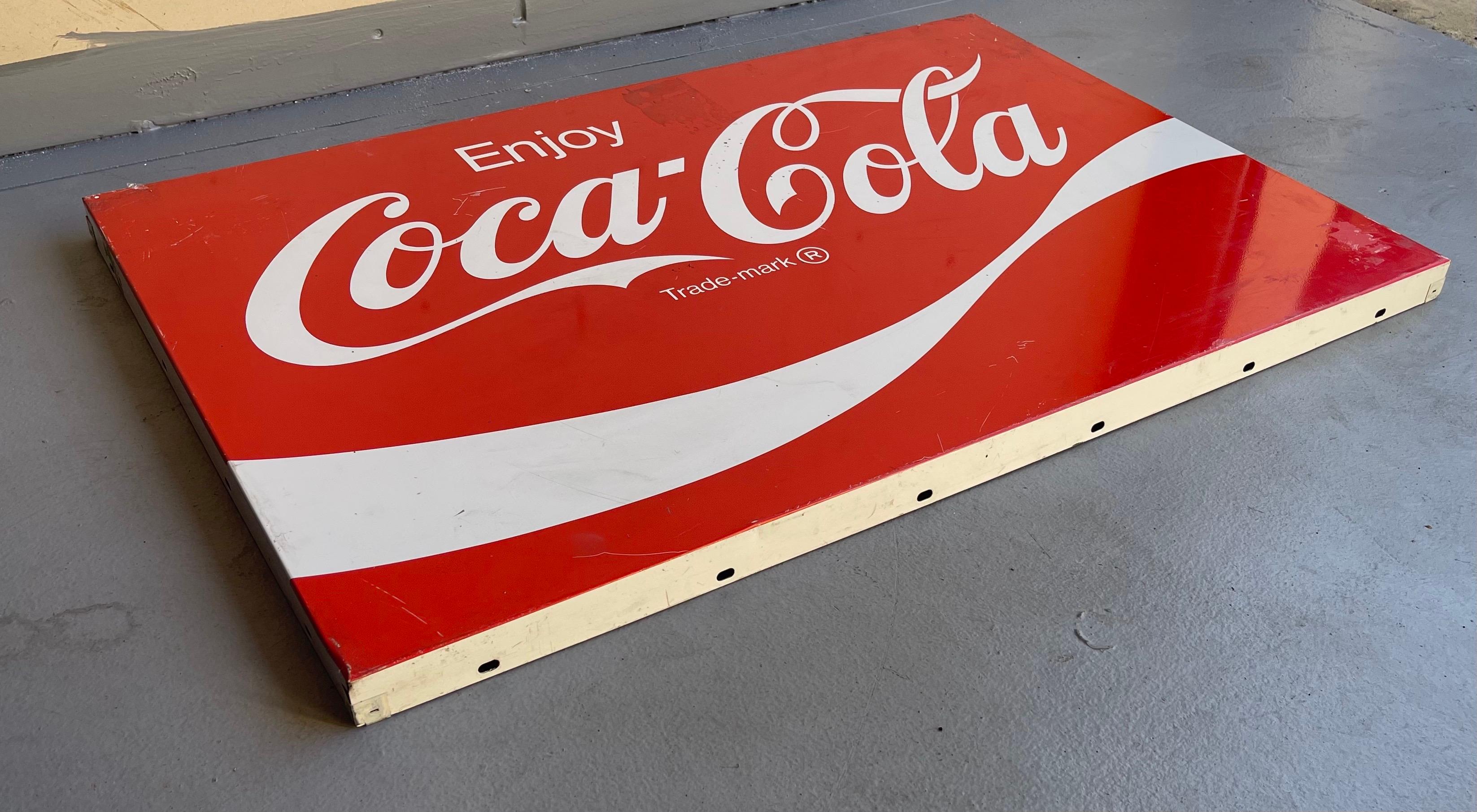 Mexican Large Vintage Coca Cola / Coke Advertising Sign