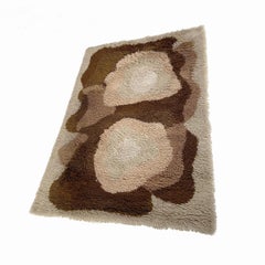 Large Vintage Colorful Psychedelic High Pile Rug by Desso, Netherlands, 1970