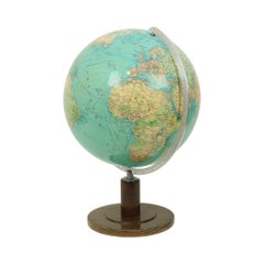 Large Vintage Columbus Globe Earth Globe Fifties