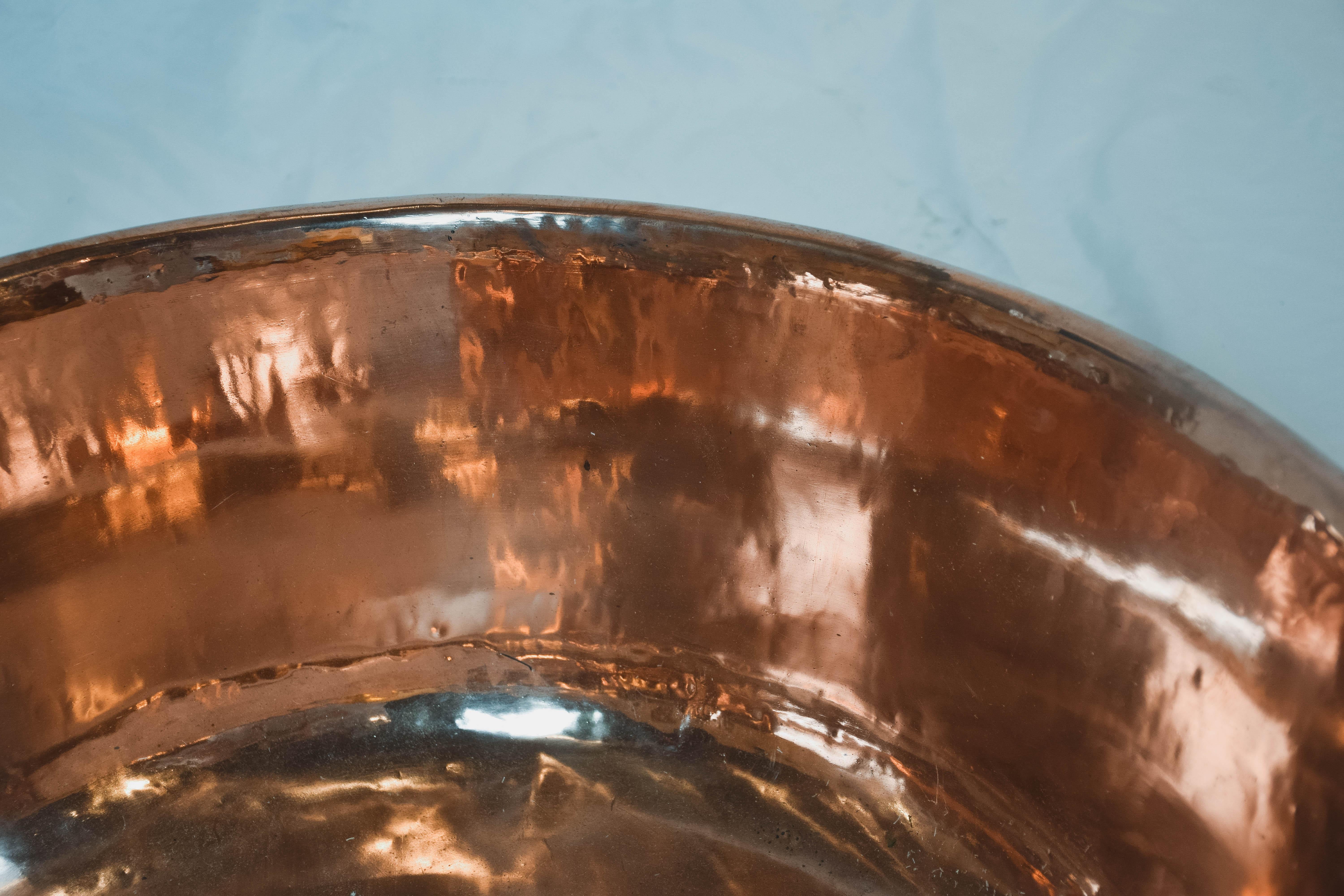 20th Century Large Vintage Copper Bowl