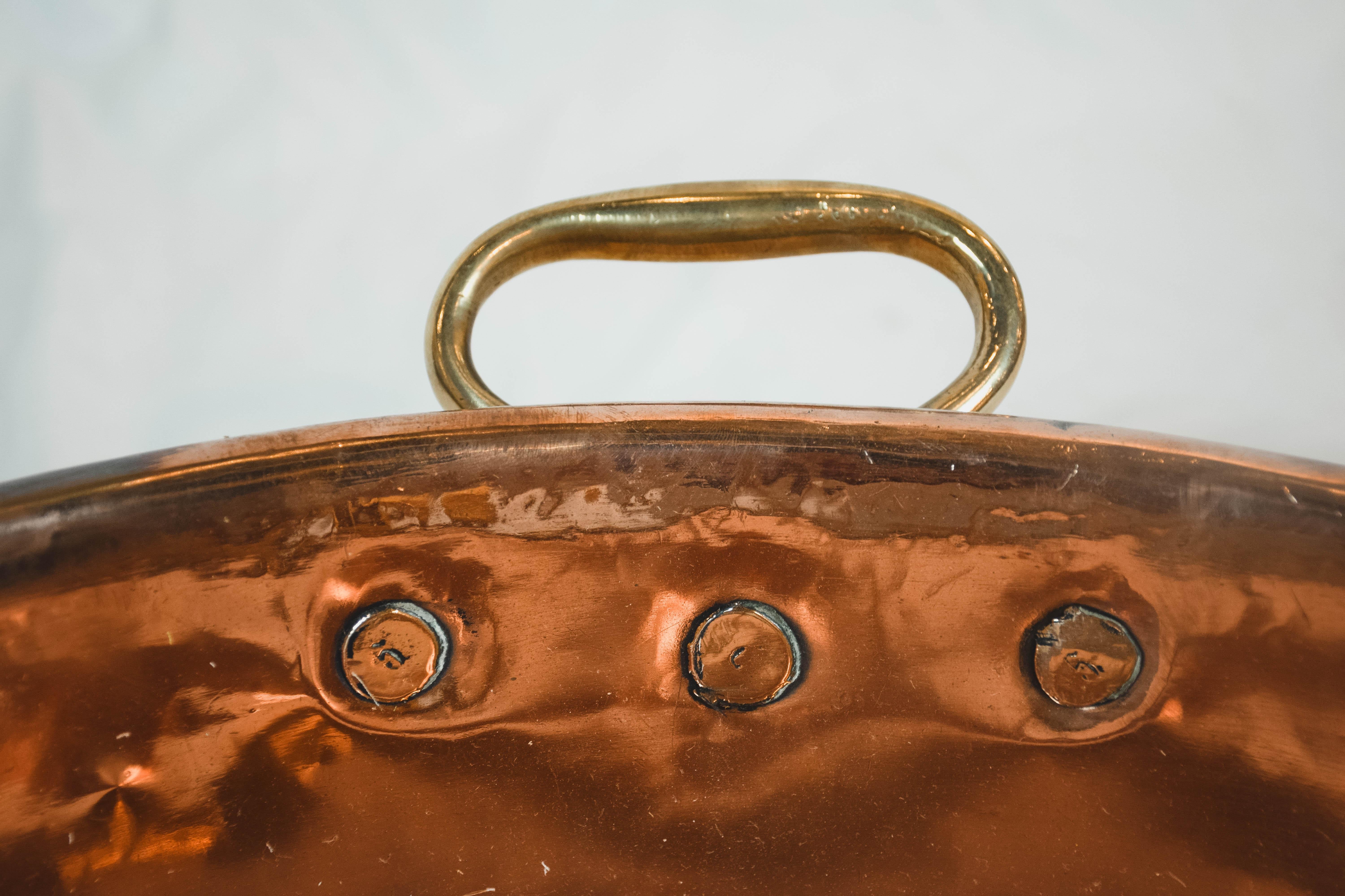 Large Vintage Copper Bowl 3