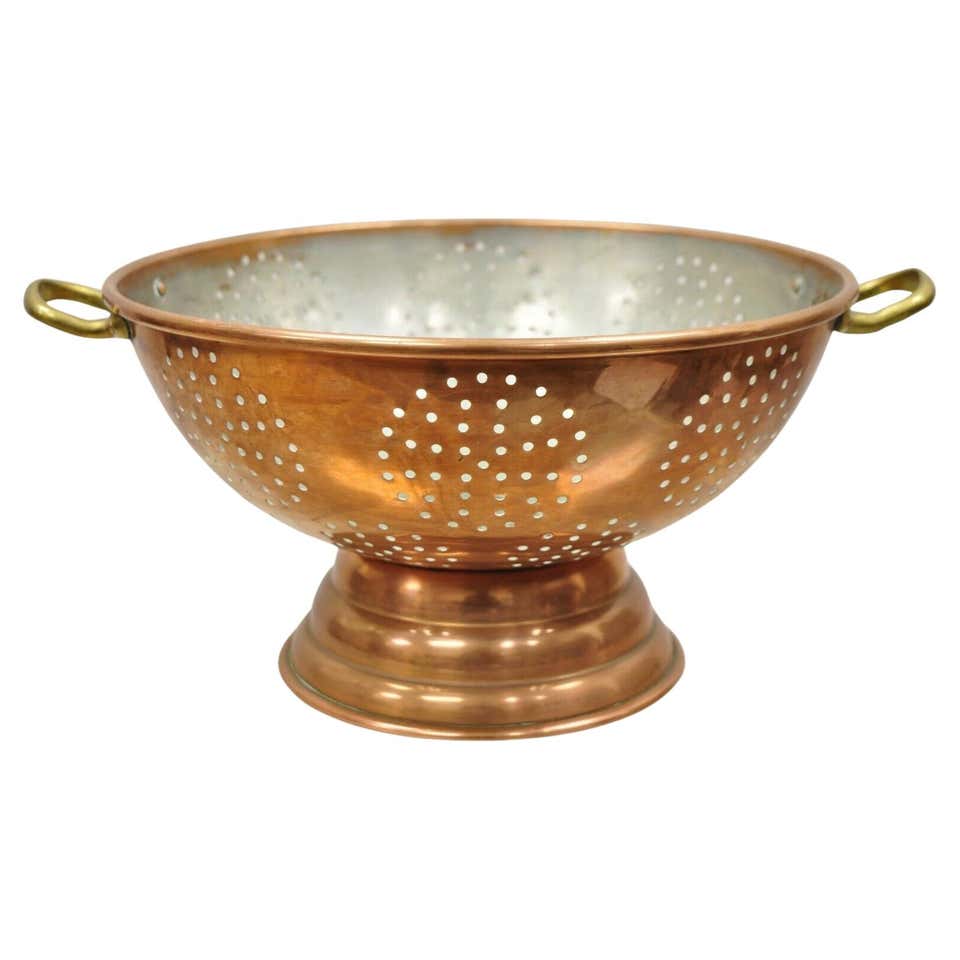 Antique Copper Colander - 4 For Sale on 1stDibs
