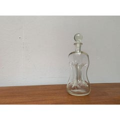 Große dänische Glasflasche Kluk Kluk von Holmegaard, 1970er Jahre