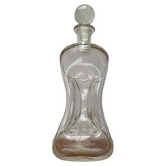 Large Vintage Danish Glass Kluk Kluk Bottle from Holmegaard, 1970s