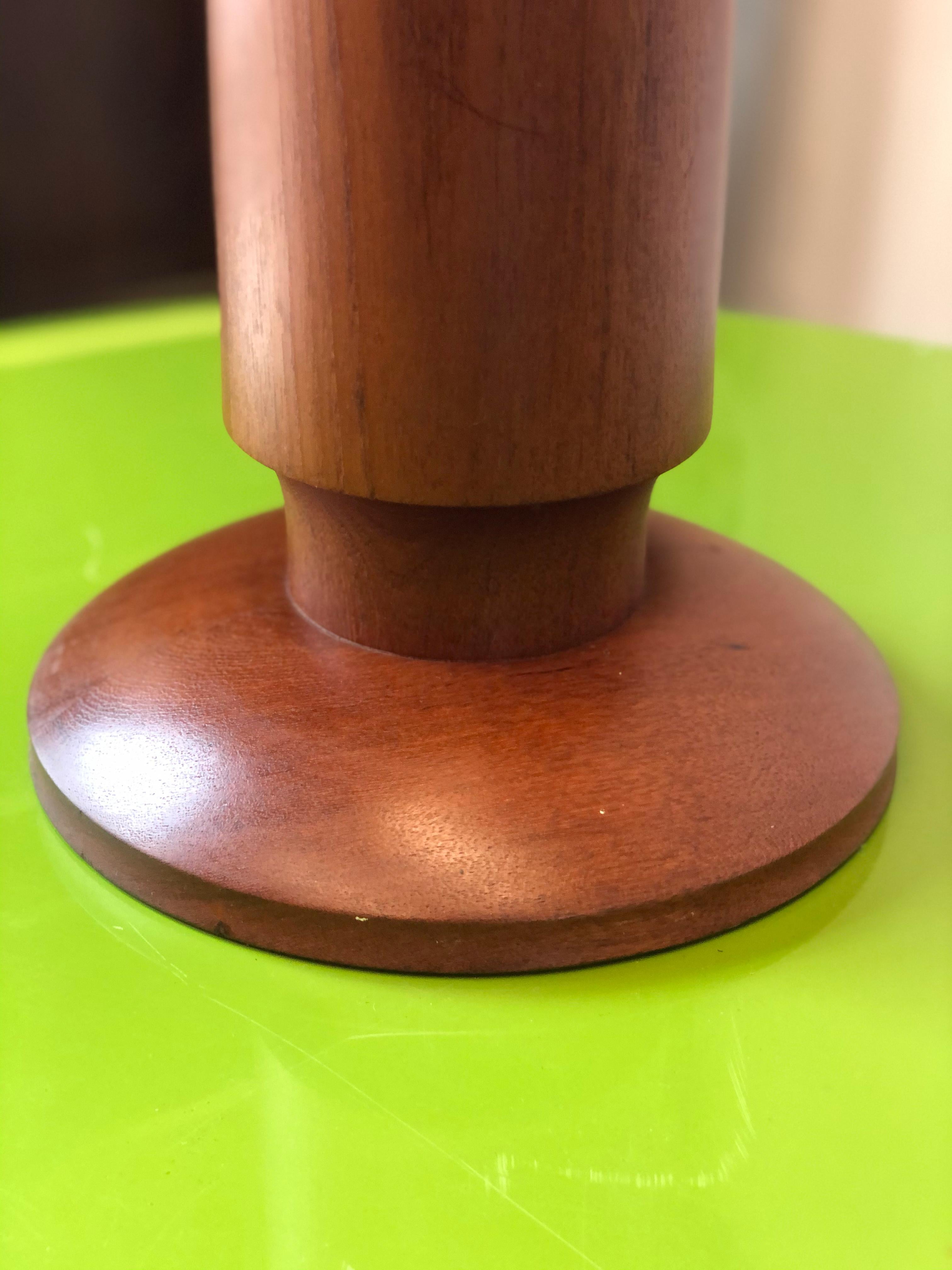Mid-20th Century Large Vintage Danish Modern Teak Candle Stand, circa 1960s For Sale