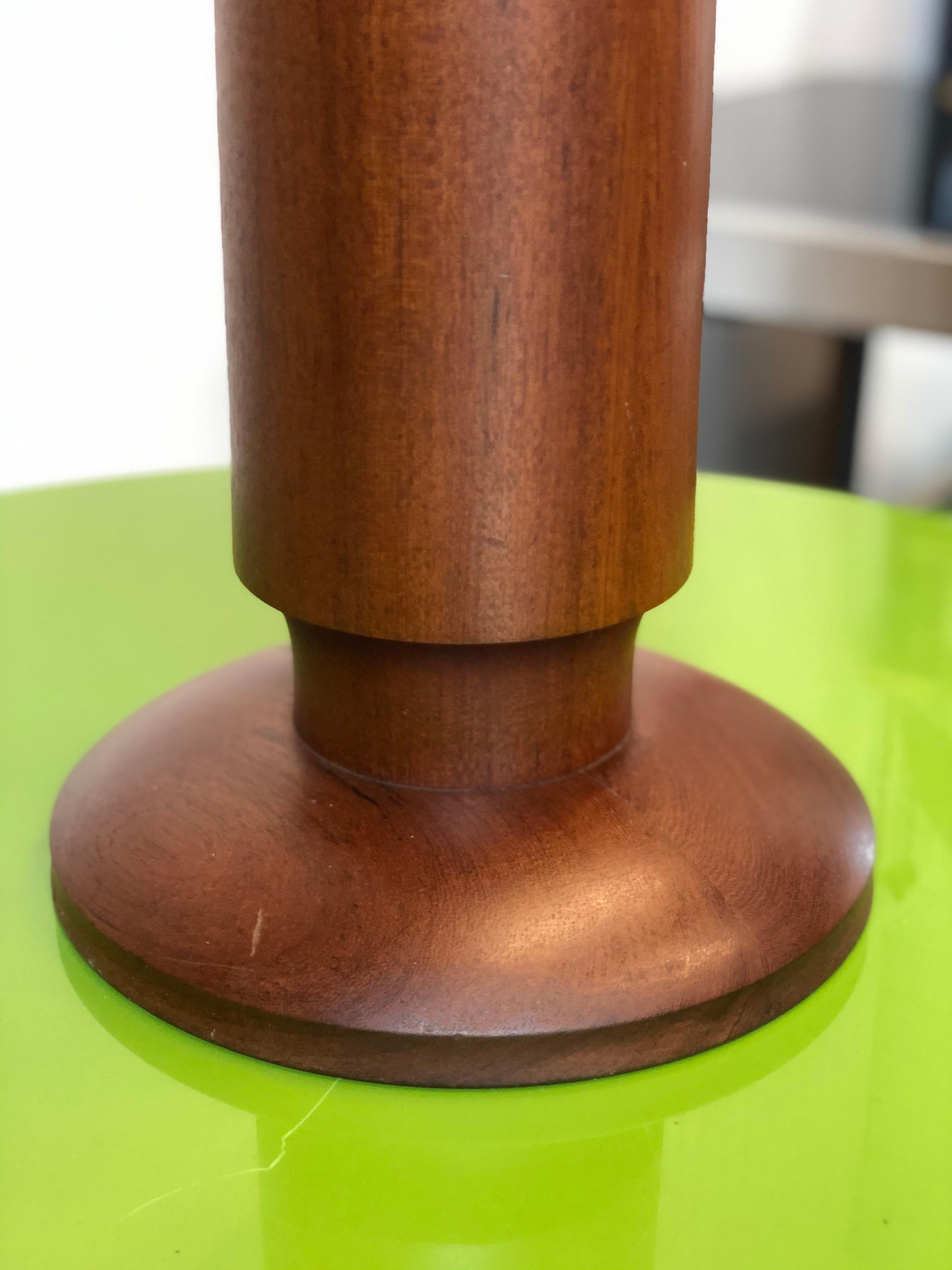 Large Vintage Danish Modern Teak Candle Stand, circa 1960s For Sale 1