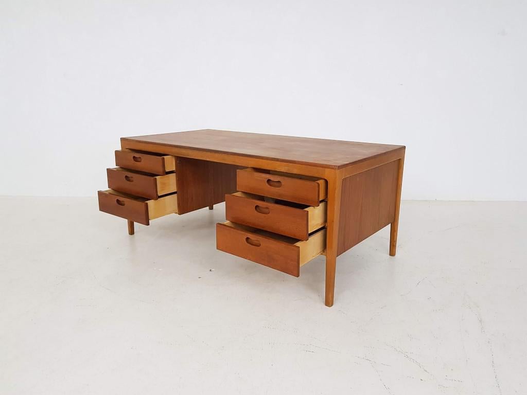 Mid-century Wilkhahn Hartmut Lohmeyer teak desk, Germany, 1959 In Good Condition In Amsterdam, NL