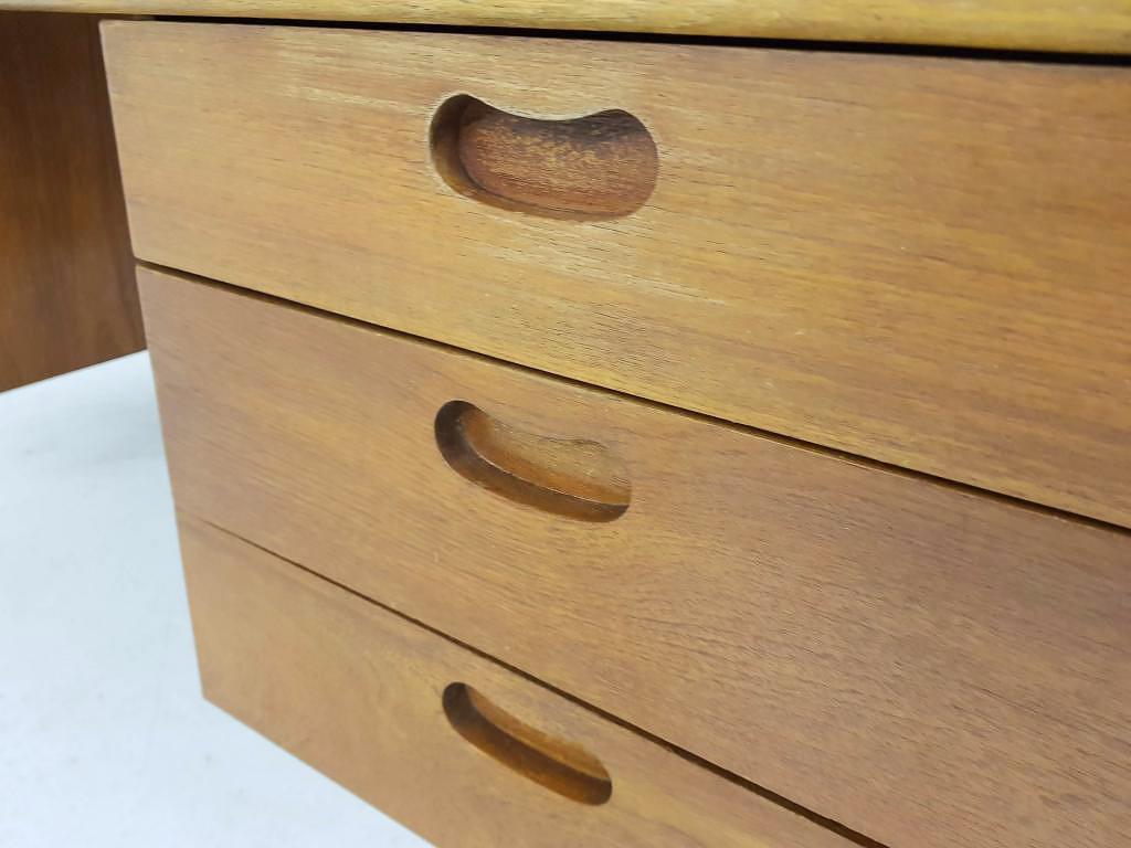 Teak Mid-century Wilkhahn Hartmut Lohmeyer teak desk, Germany, 1959