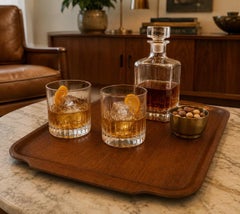 Grande vassoio da portata vintage in teak in stile danese moderno di Silva, Danimarca, modello n. 73152