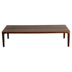 Large Vintage Danish Rosewood Coffee Table Scandinavian MCM Cocktail Table