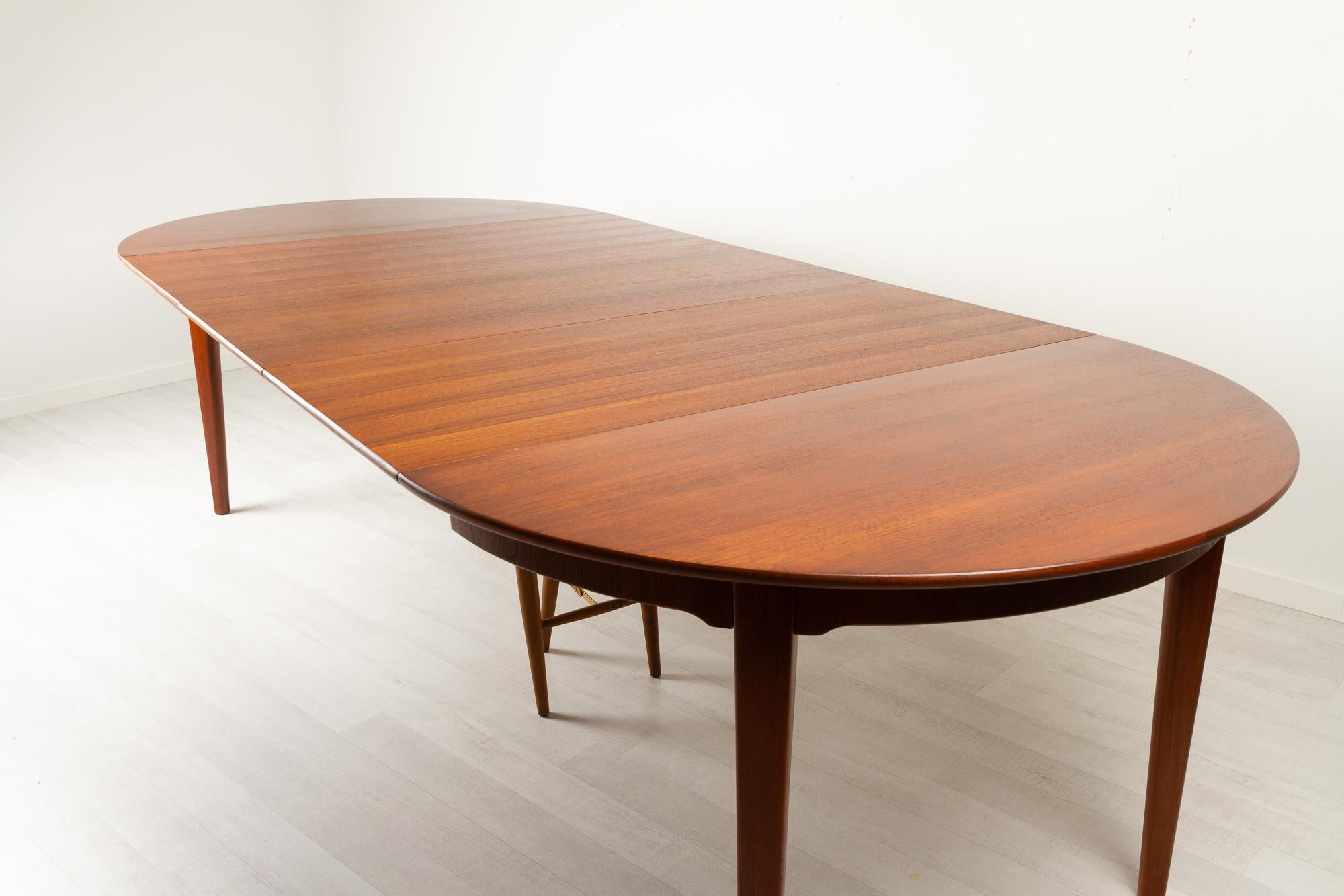 Large Vintage Danish Teak Dining Table by Sorø Stolefabrik, 1960s 2