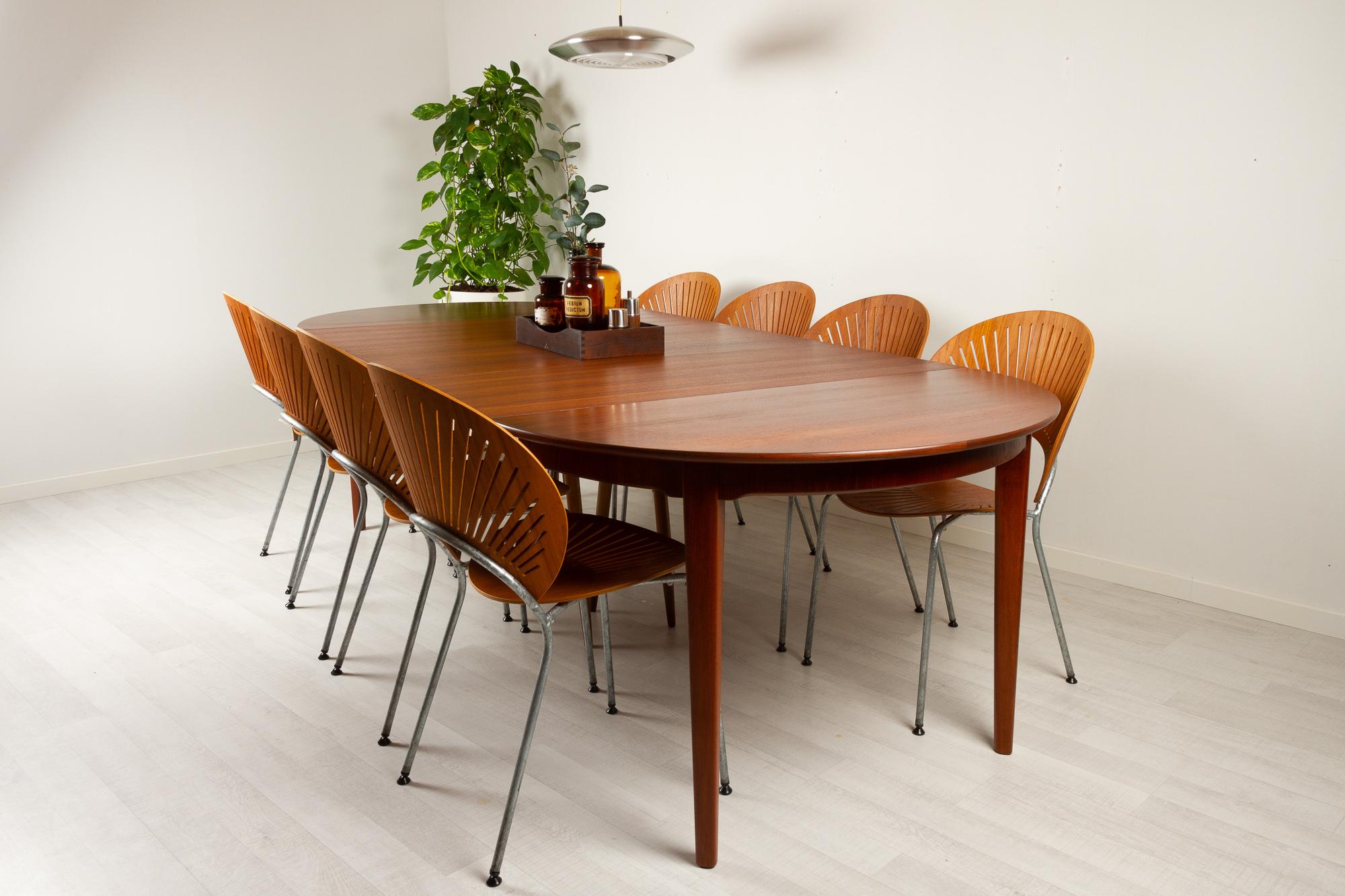 Large Vintage Danish Teak Dining Table by Sorø Stolefabrik, 1960s 6