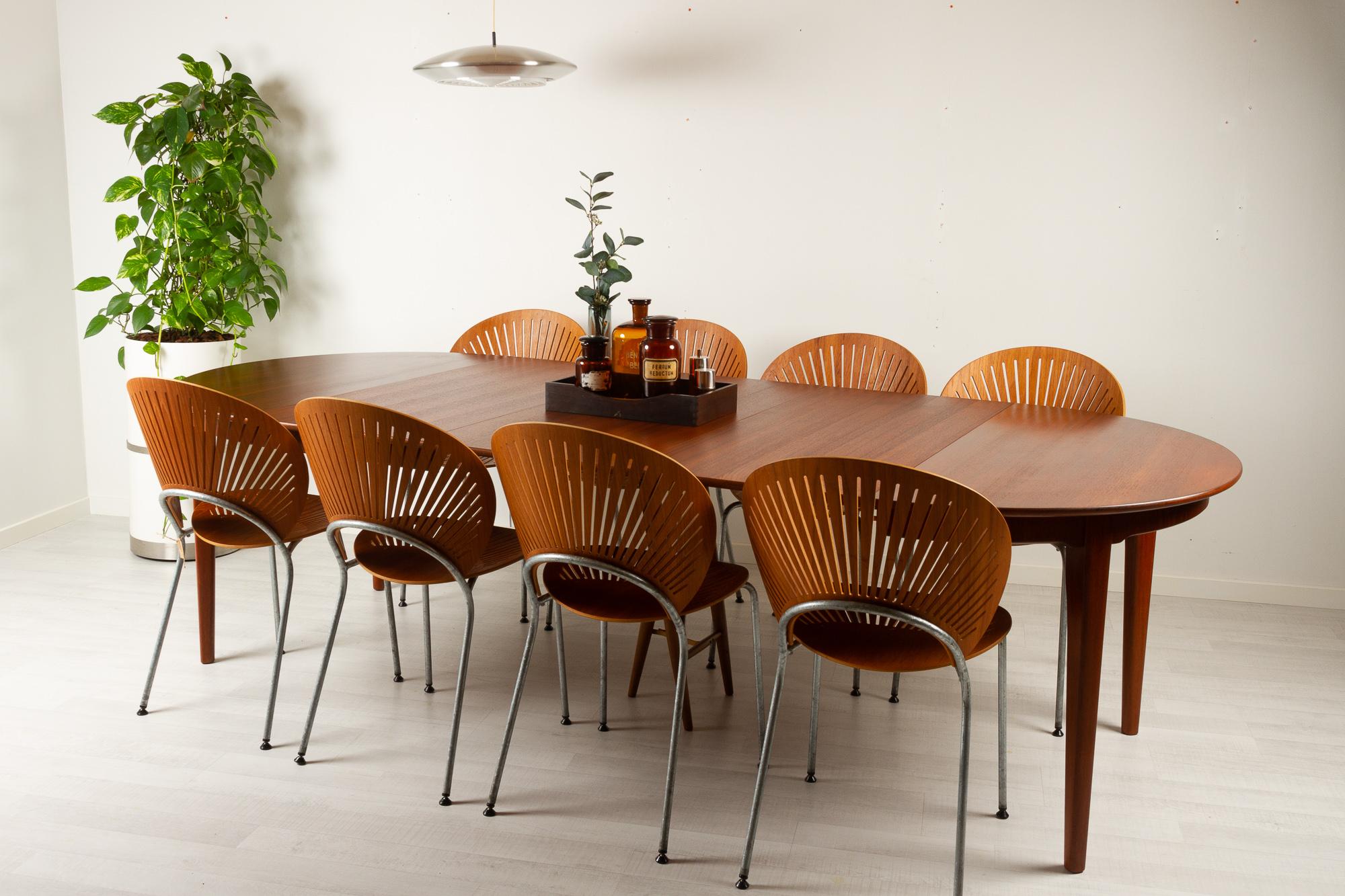 Large Vintage Danish Teak Dining Table by Sorø Stolefabrik, 1960s 8