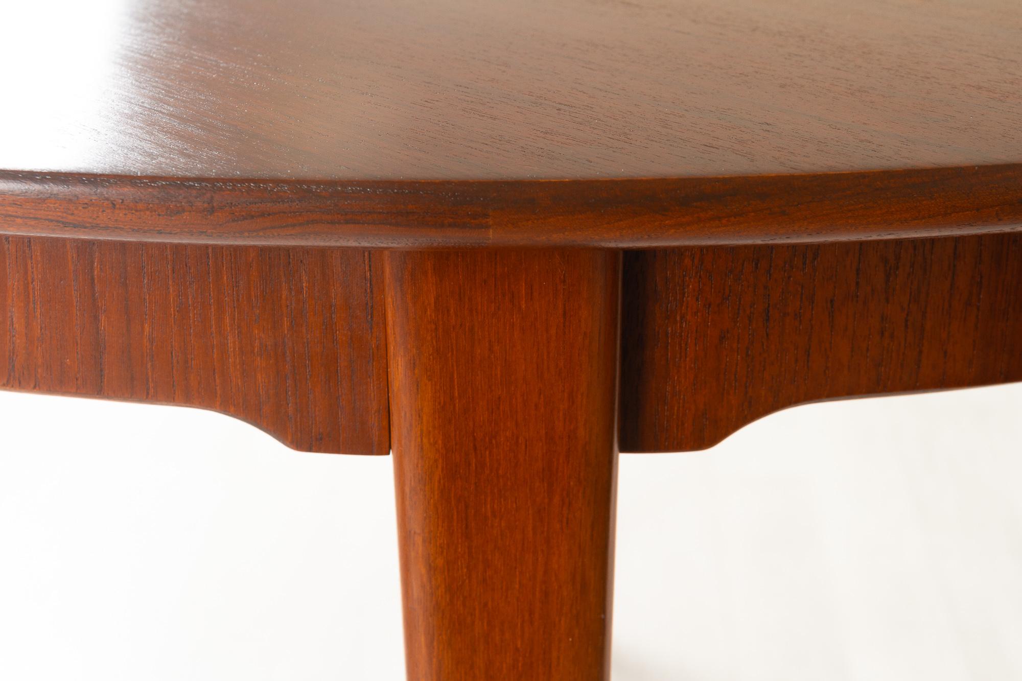 scandinavian teak dining table