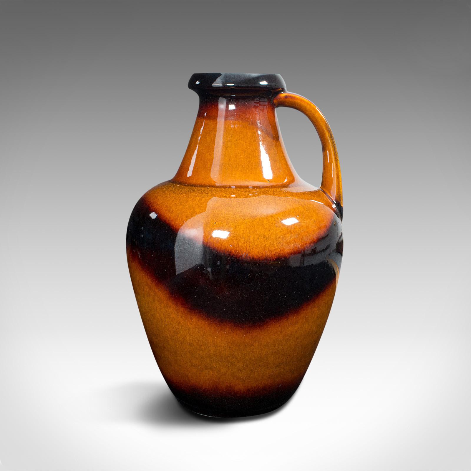 Large Vintage Decorative Amphora, German, Ceramic, Serving Jug, Vase, circa 1970 For Sale 2