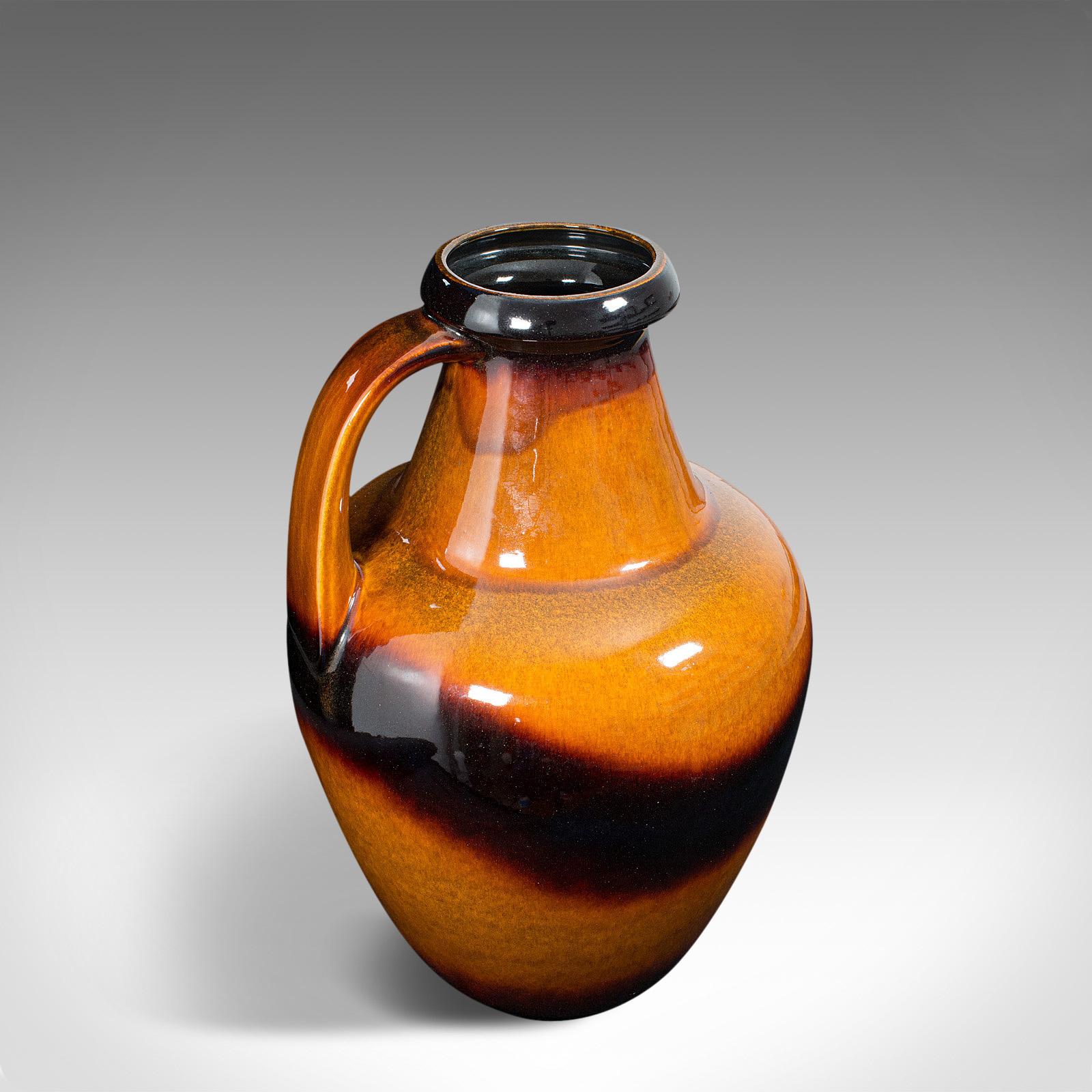 Large Vintage Decorative Amphora, German, Ceramic, Serving Jug, Vase, circa 1970 For Sale 3