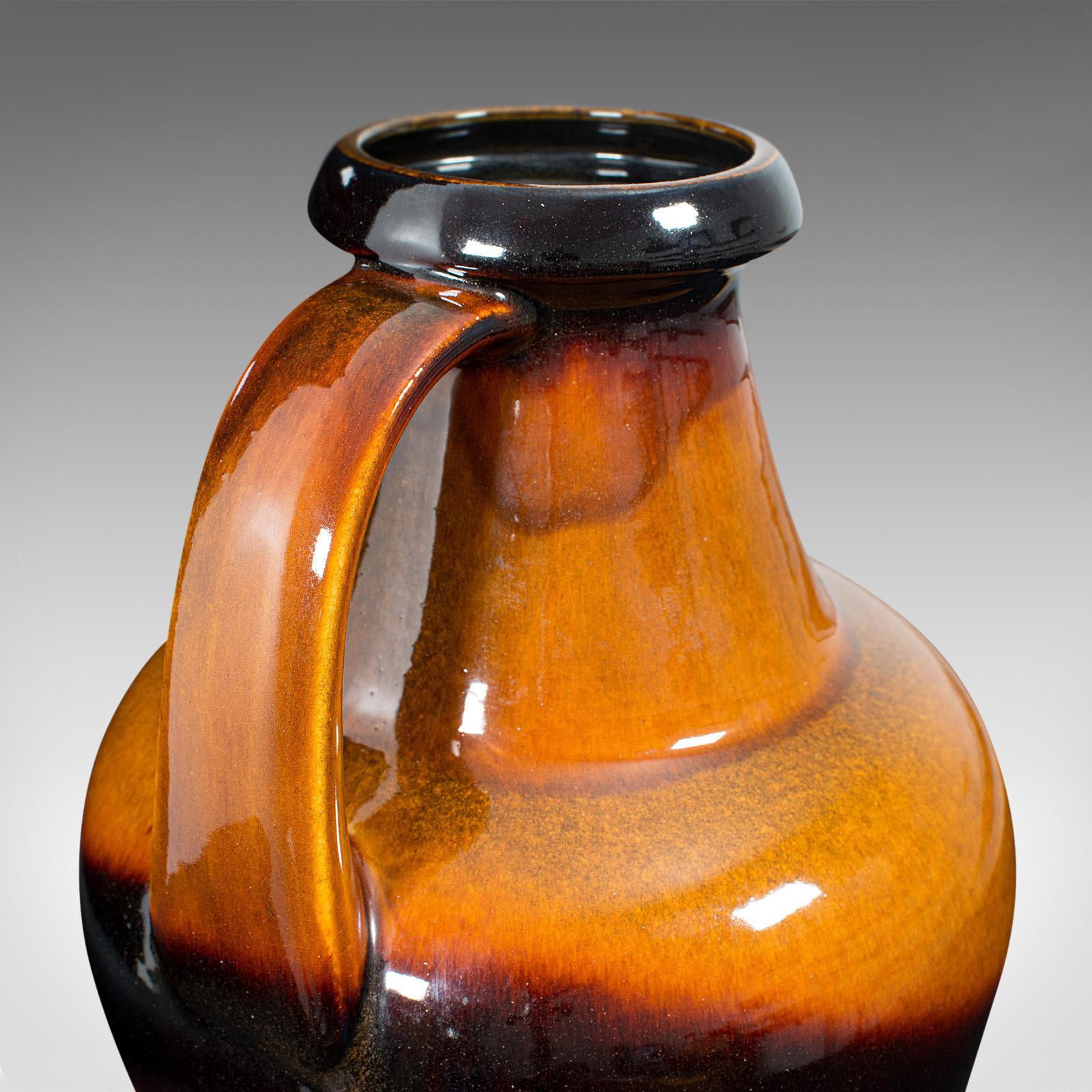 Large Vintage Decorative Amphora, German, Ceramic, Serving Jug, Vase, circa 1970 For Sale 5