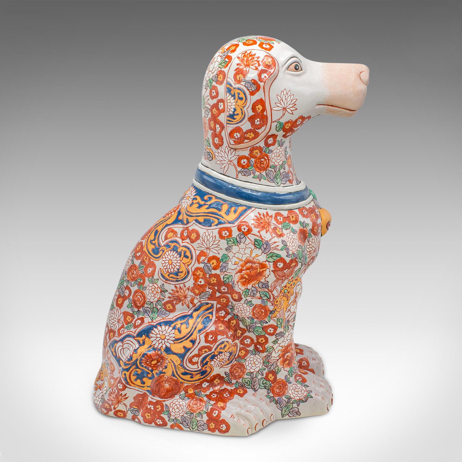 large porcelain dog statues