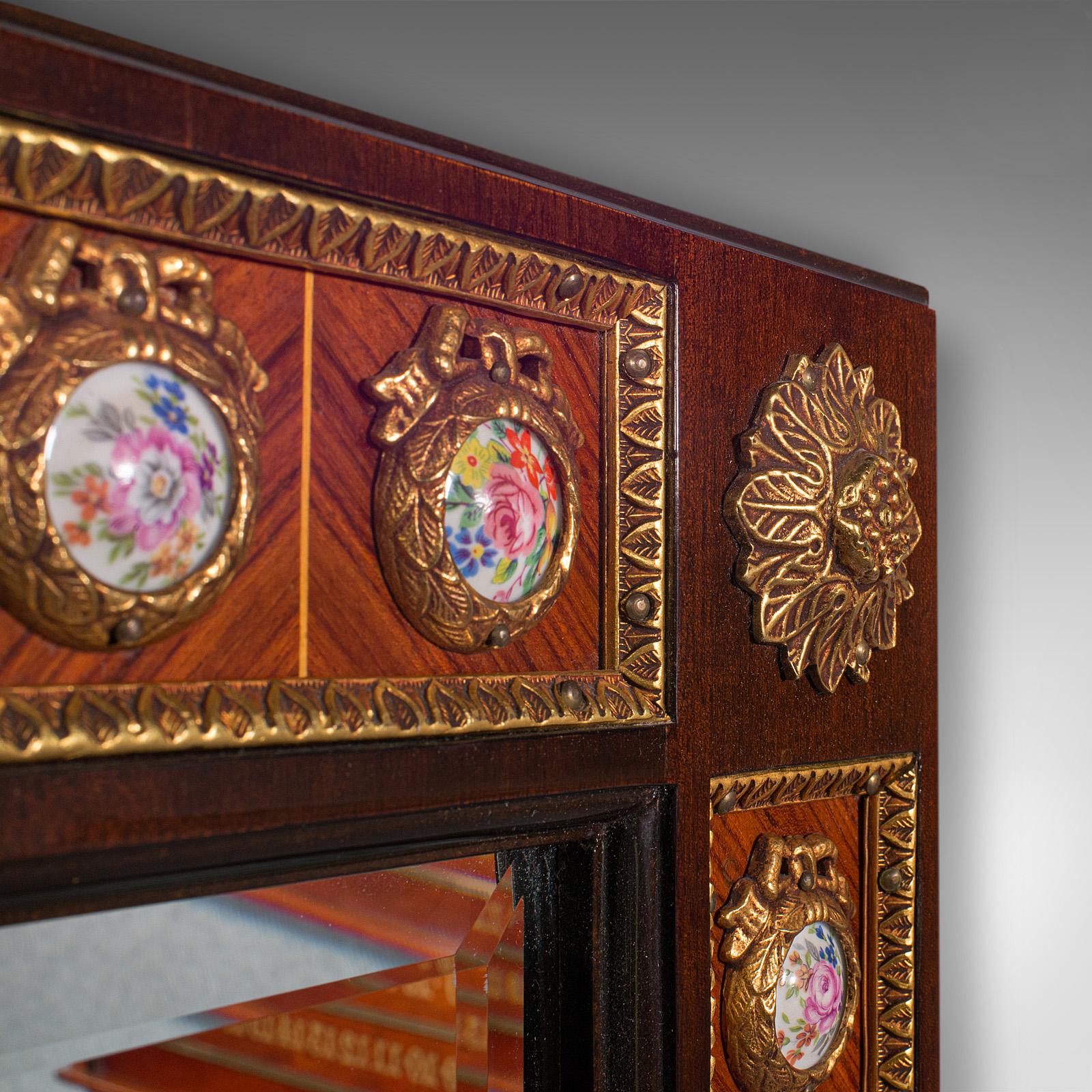 Espejo Decorativo Vintage Grande, Continental, Nogal, Sobremantel, Italianate en venta 3