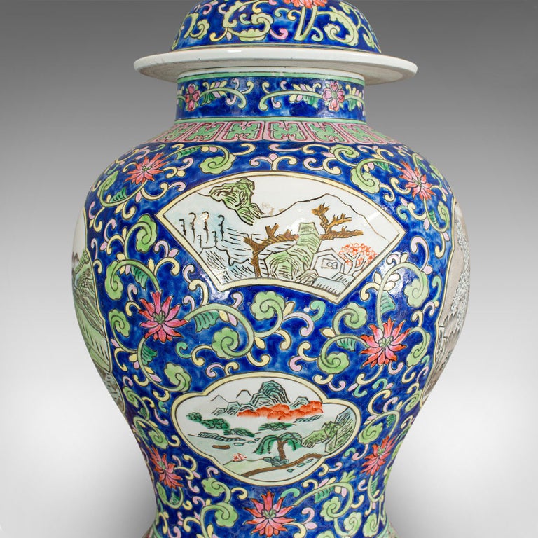 Large Vintage Decorative Urn, Chinese, Spice, Ginger, Jar, Art Deco