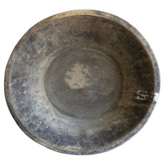 Large Used Decorative Wood Bowl