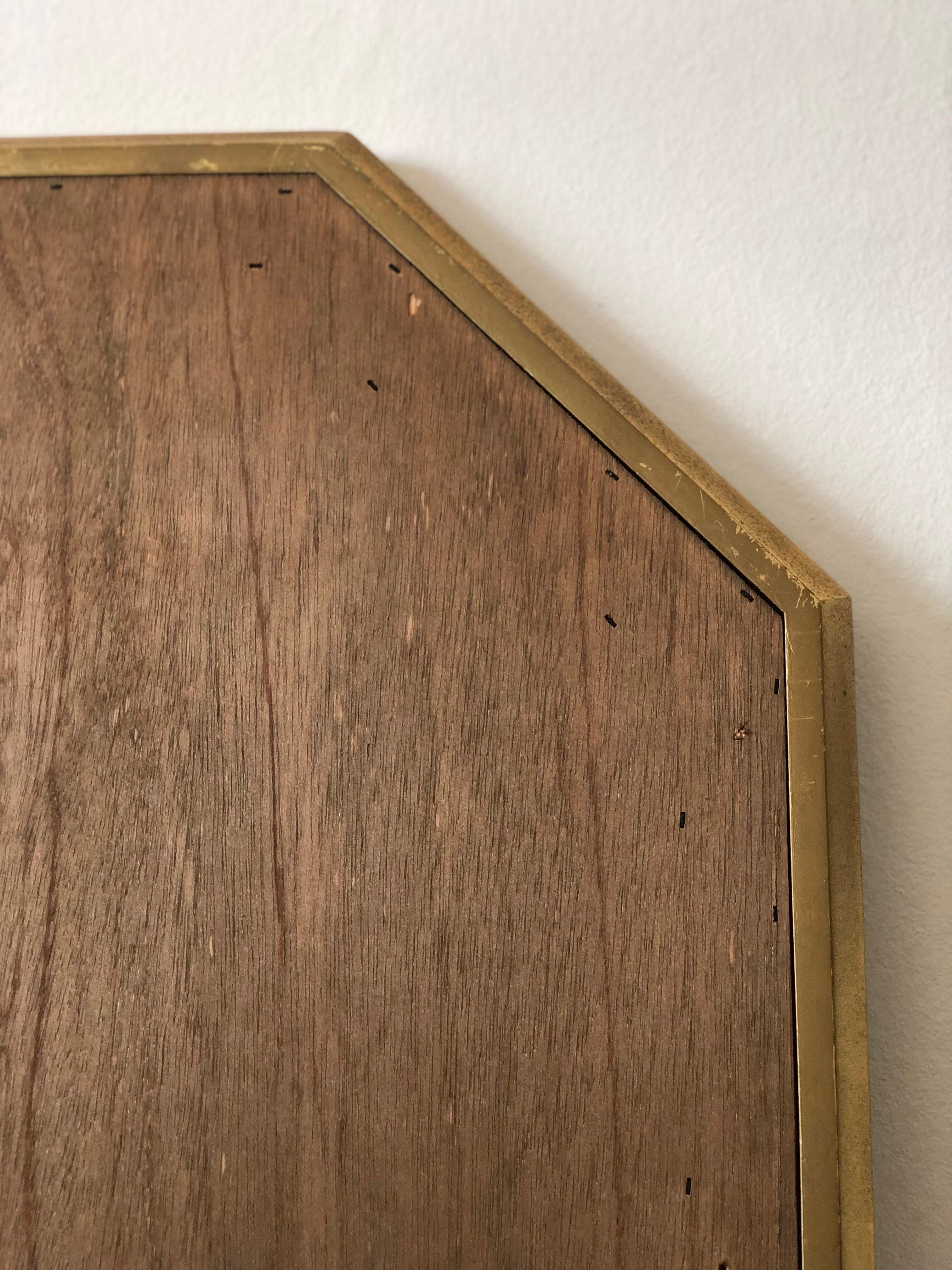 Grande specchio Deknudt d'epoca in oro Belgio anni '80 in vendita 2