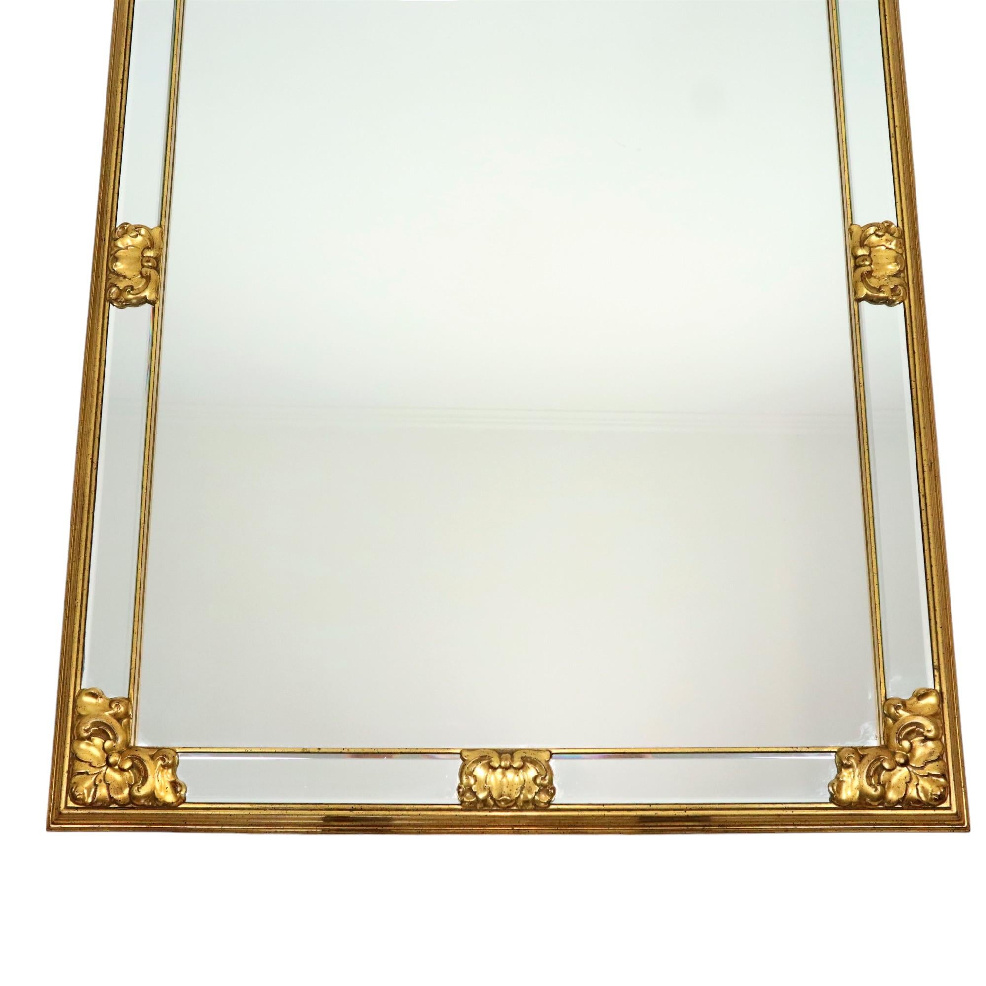 Grande specchio vintage Deknudt XL Hollywood Regency 70s Design In condizioni buone in vendita a Poperinge, BE
