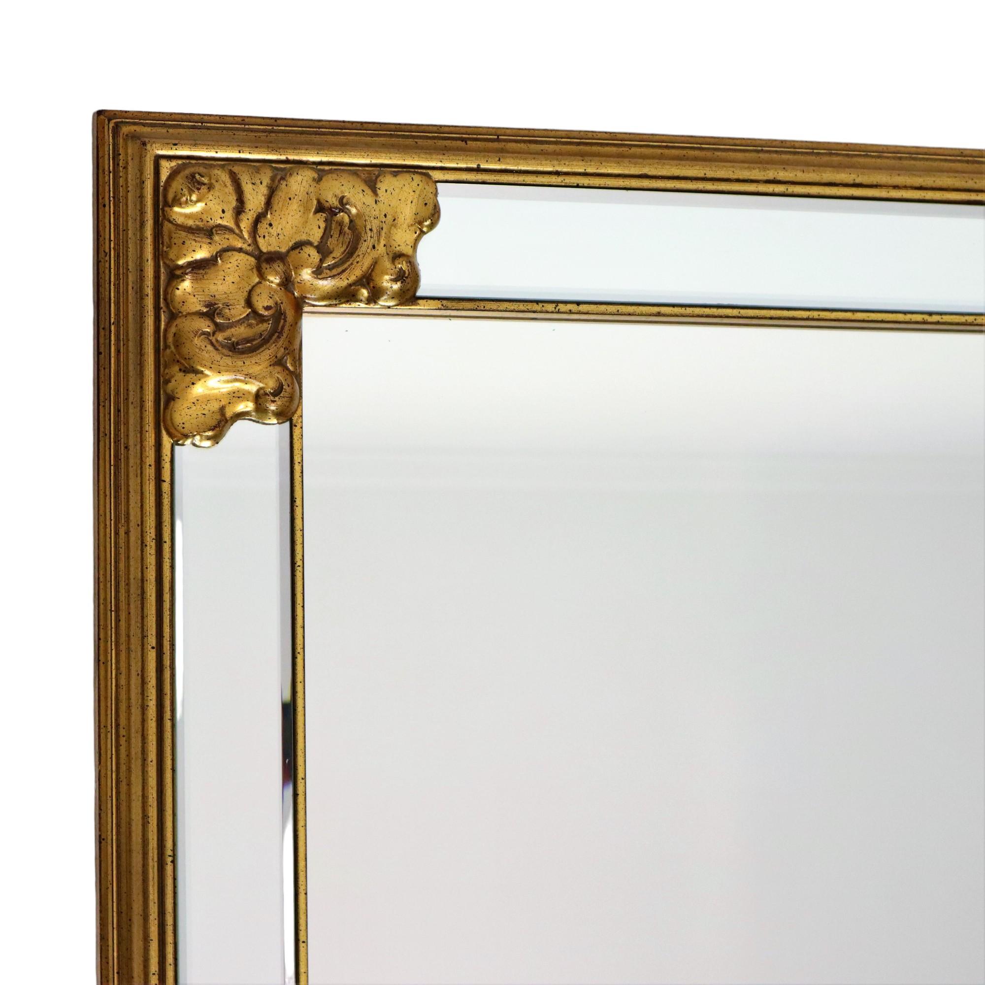 Grande specchio vintage Deknudt XL Hollywood Regency 70s Design in vendita 1