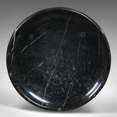 Large Vintage Dish, English, Marble, Bowl, Garden, Bird Feeder, 20th Century