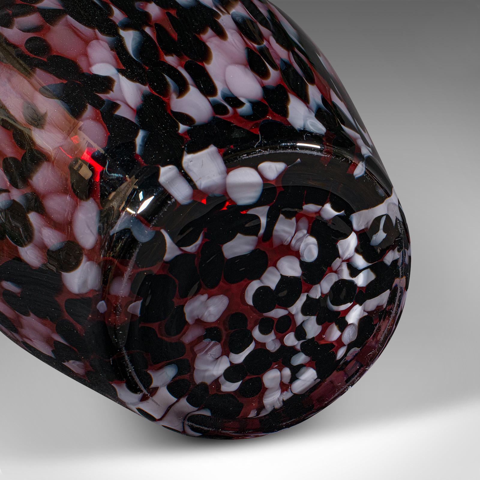 Grand vase d'exposition italien, verre d'art, urne à fleurs, Murano, vers 1970 en vente 4