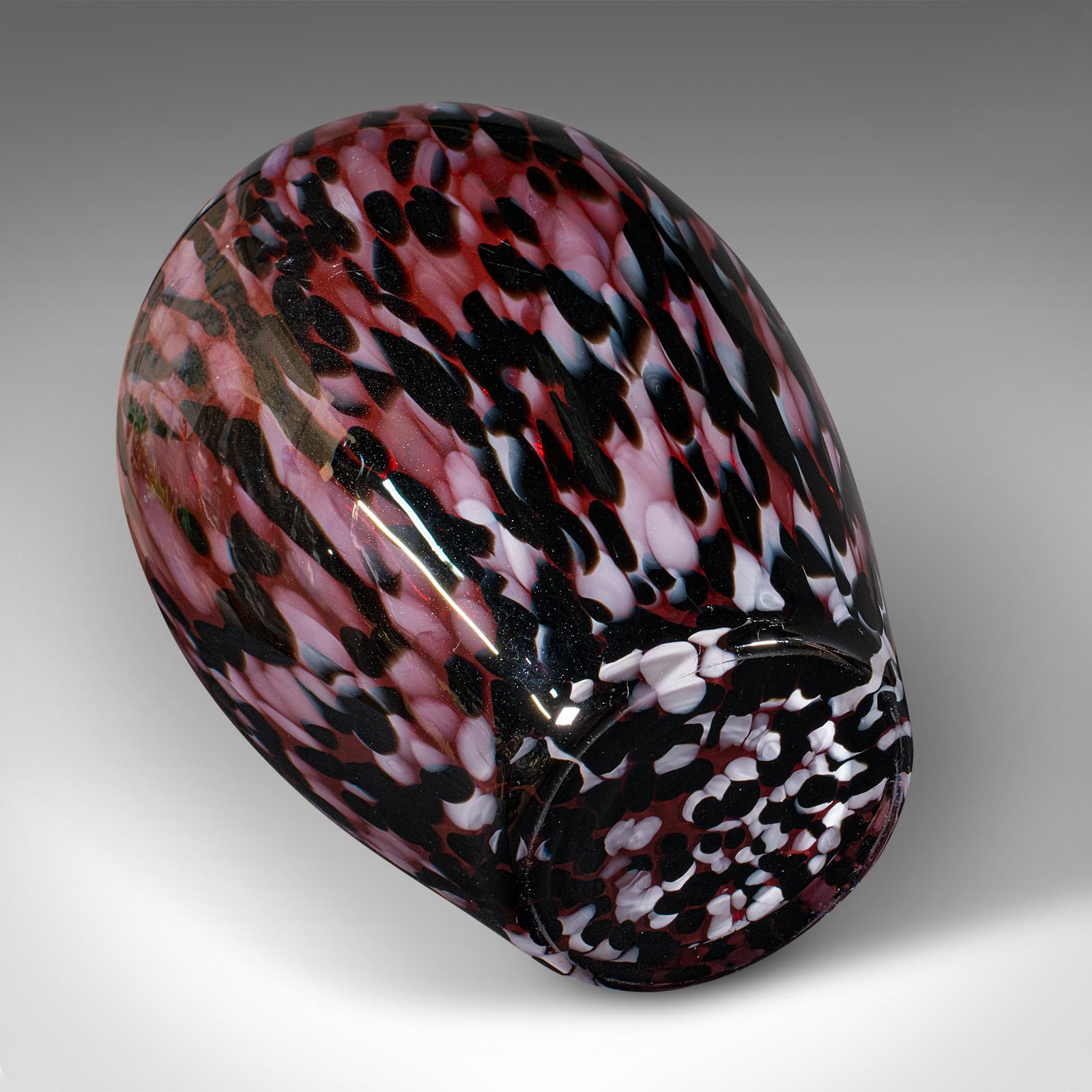 Grand vase d'exposition italien, verre d'art, urne à fleurs, Murano, vers 1970 en vente 3