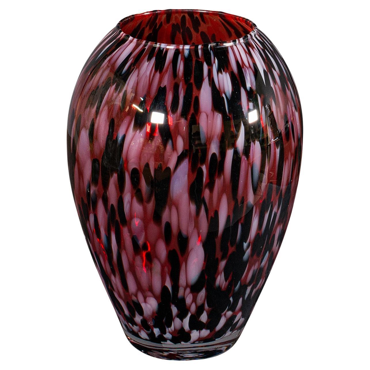 Large Vintage Display Vase, Italian, Art Glass, Flower Urn, Murano, Circa 1970