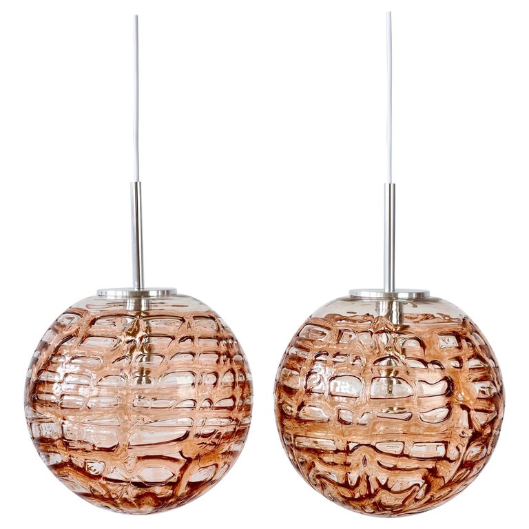 Vintage Doria Leuchten 1960s Pink Murano Glass Globe Pendant Lights Lamps For Sale At 1stdibs Our great collection of modern pendant lighting cater for tastes from the flamboyant to the minimalist. vintage doria leuchten 1960s pink murano glass globe pendant lights lamps