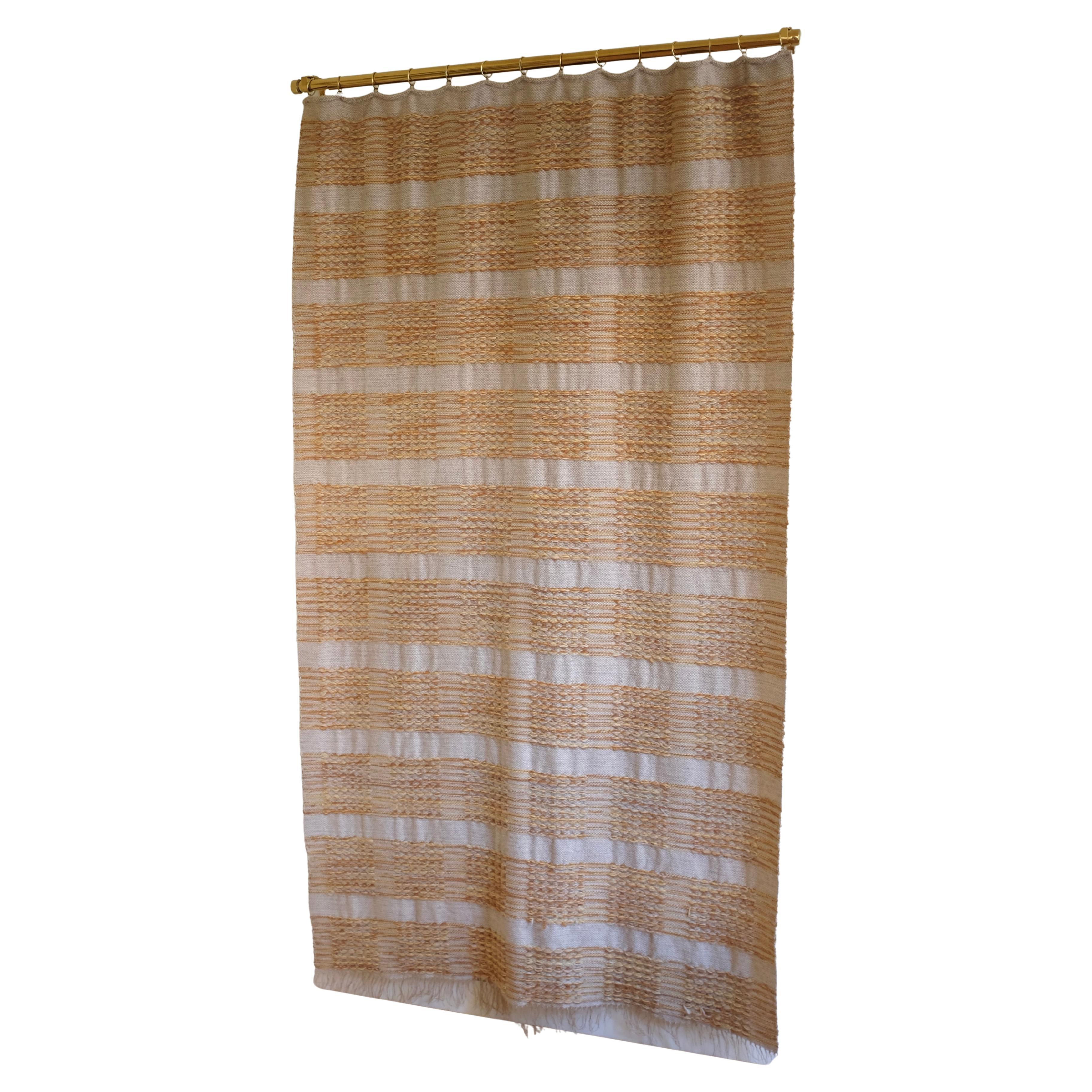 Large Vintage Drapery by Carl Dangel