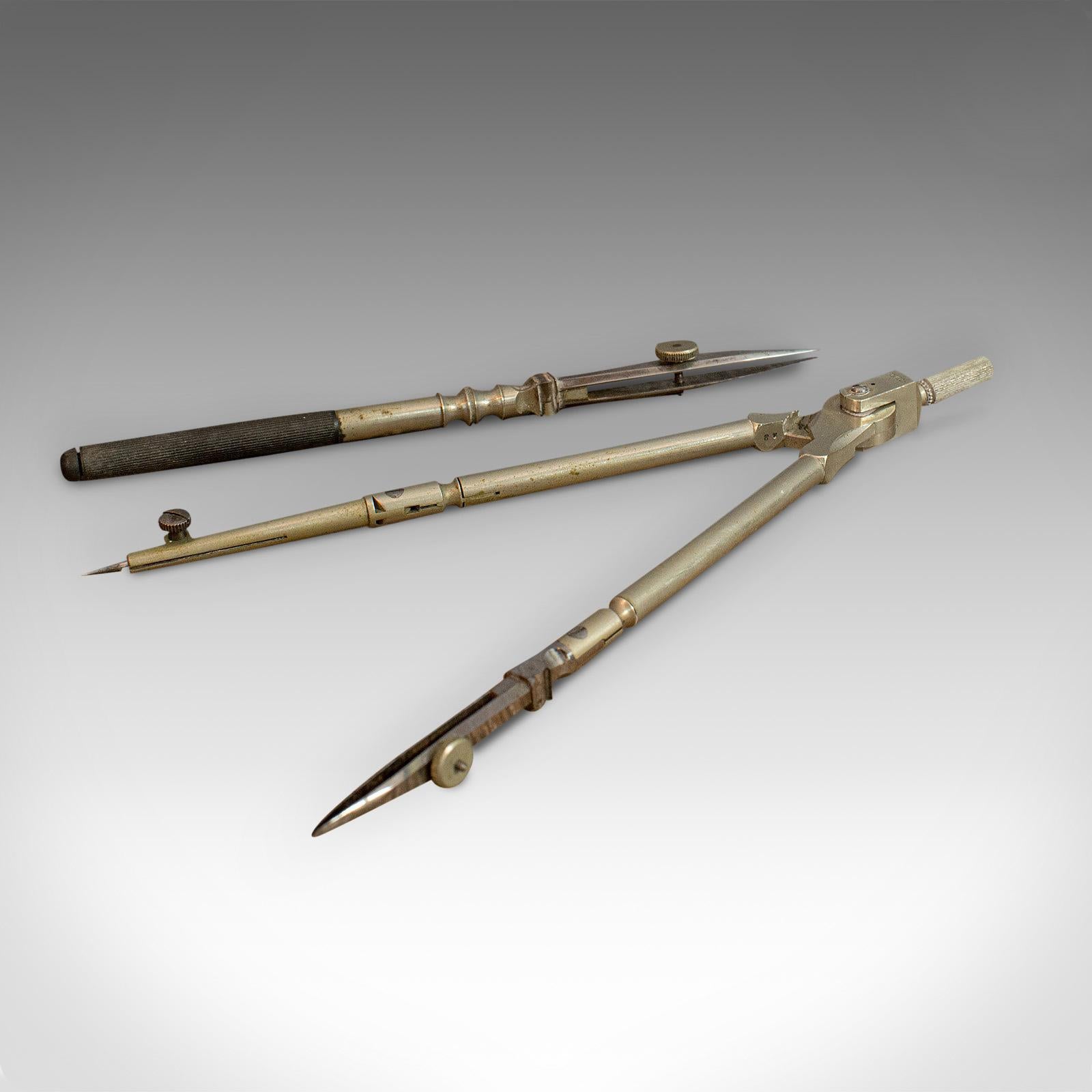 Large Vintage Draughtsman's Set, German, Architect, Technical Drawing, Riefler In Good Condition In Hele, Devon, GB