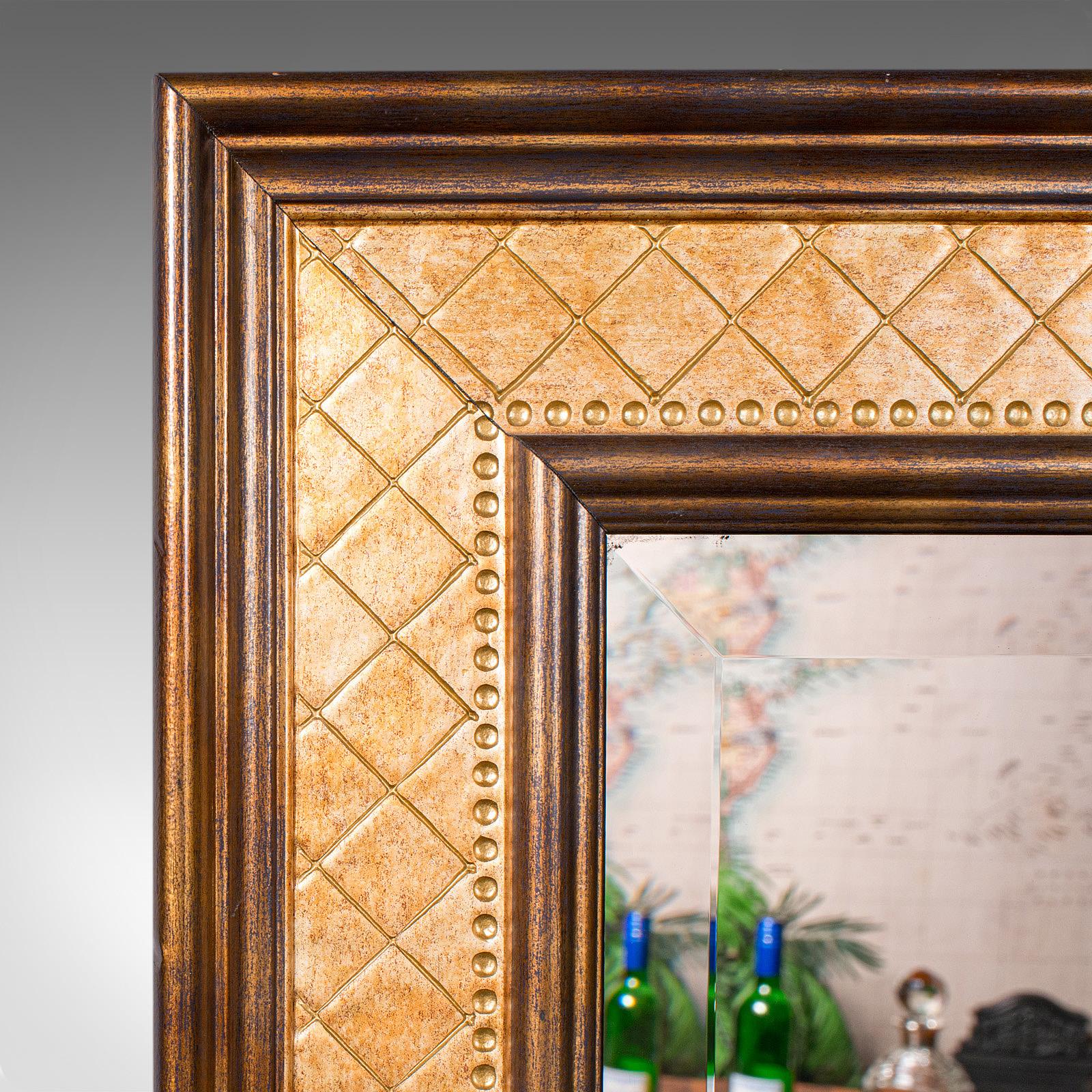 Britannique Grand miroir vintage, anglais, chambre à coucher, valet de chambre, vestiaire de magasin, 1970 en vente