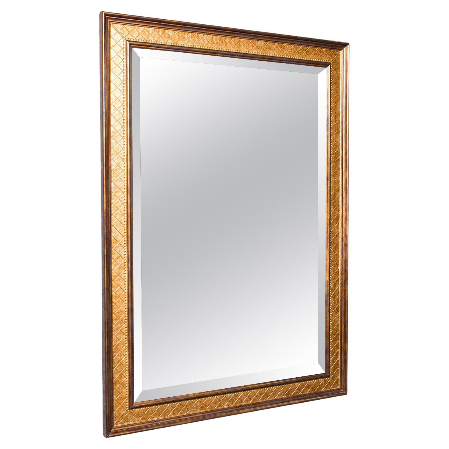 Grande specchio da toilette vintage, inglese, camera da letto, valletto, spogliatoio del negozio, 1970