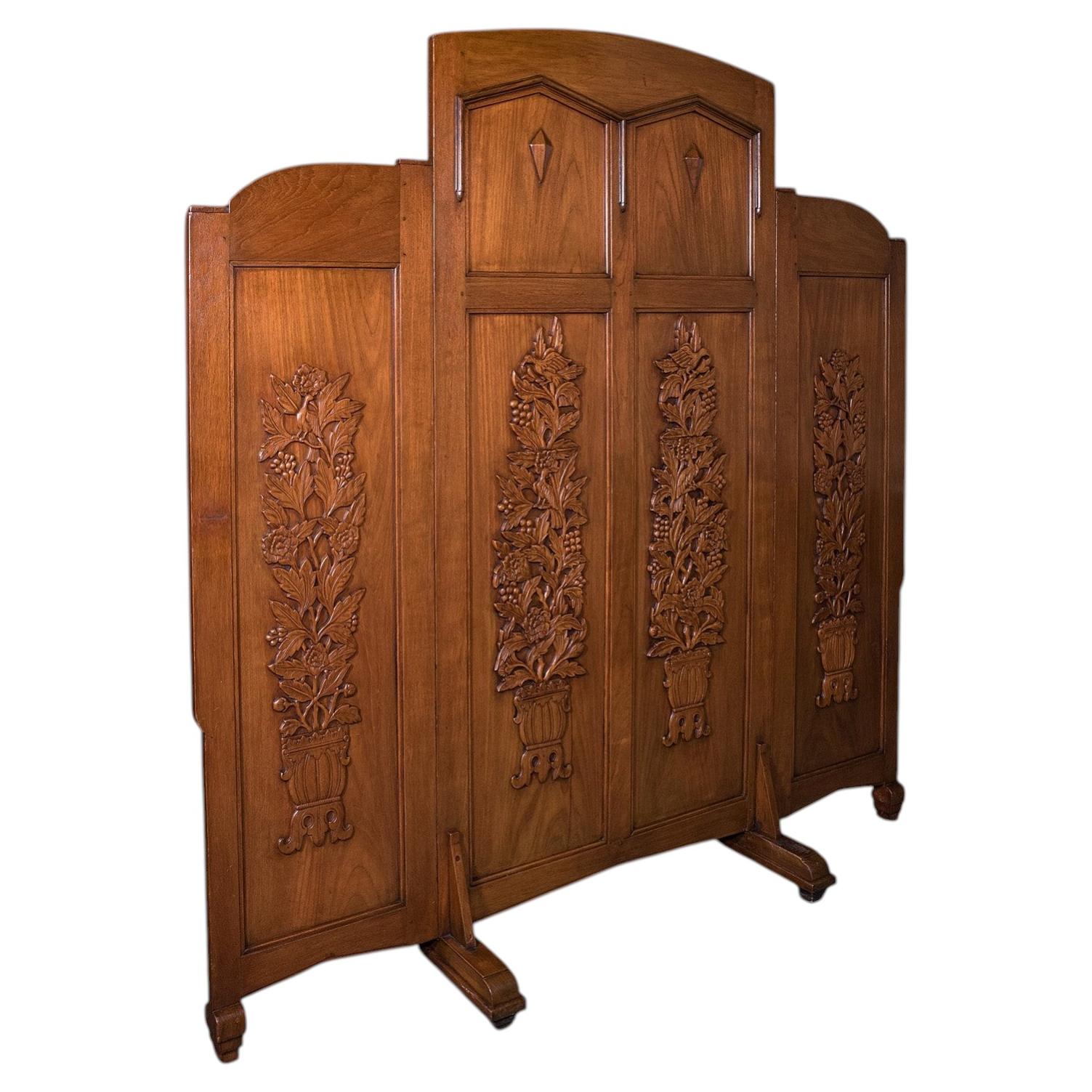 Großer Vintage Dressing Screen, Orientalisch, Folding, Privatsphäre, Raumteiler, Einzelhandel