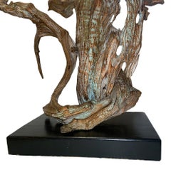 Large Vintage Drift Wood Lamp