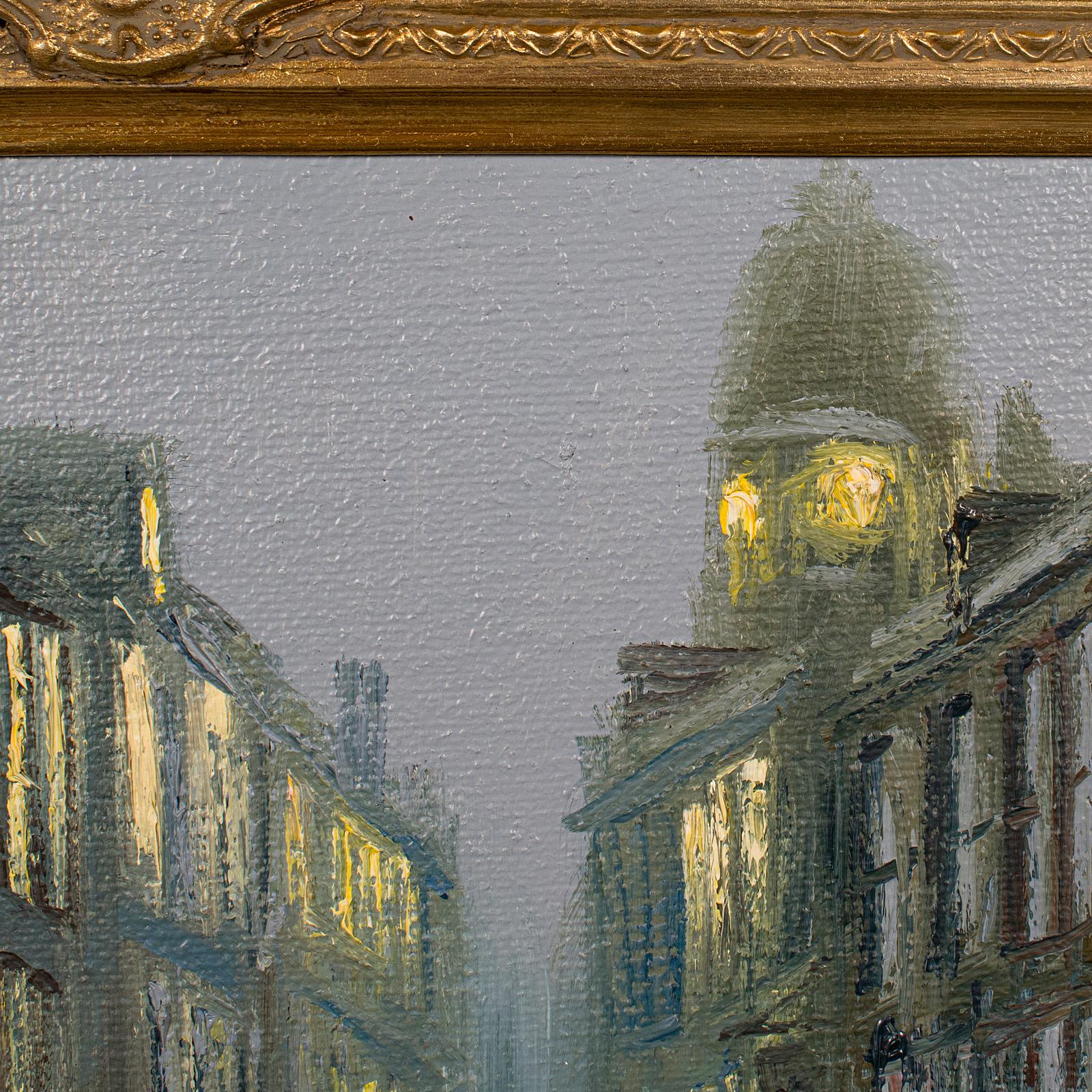 Grande peinture de rue Vintage Edwardian, English School, Original, Huile, Cornish School en vente 1