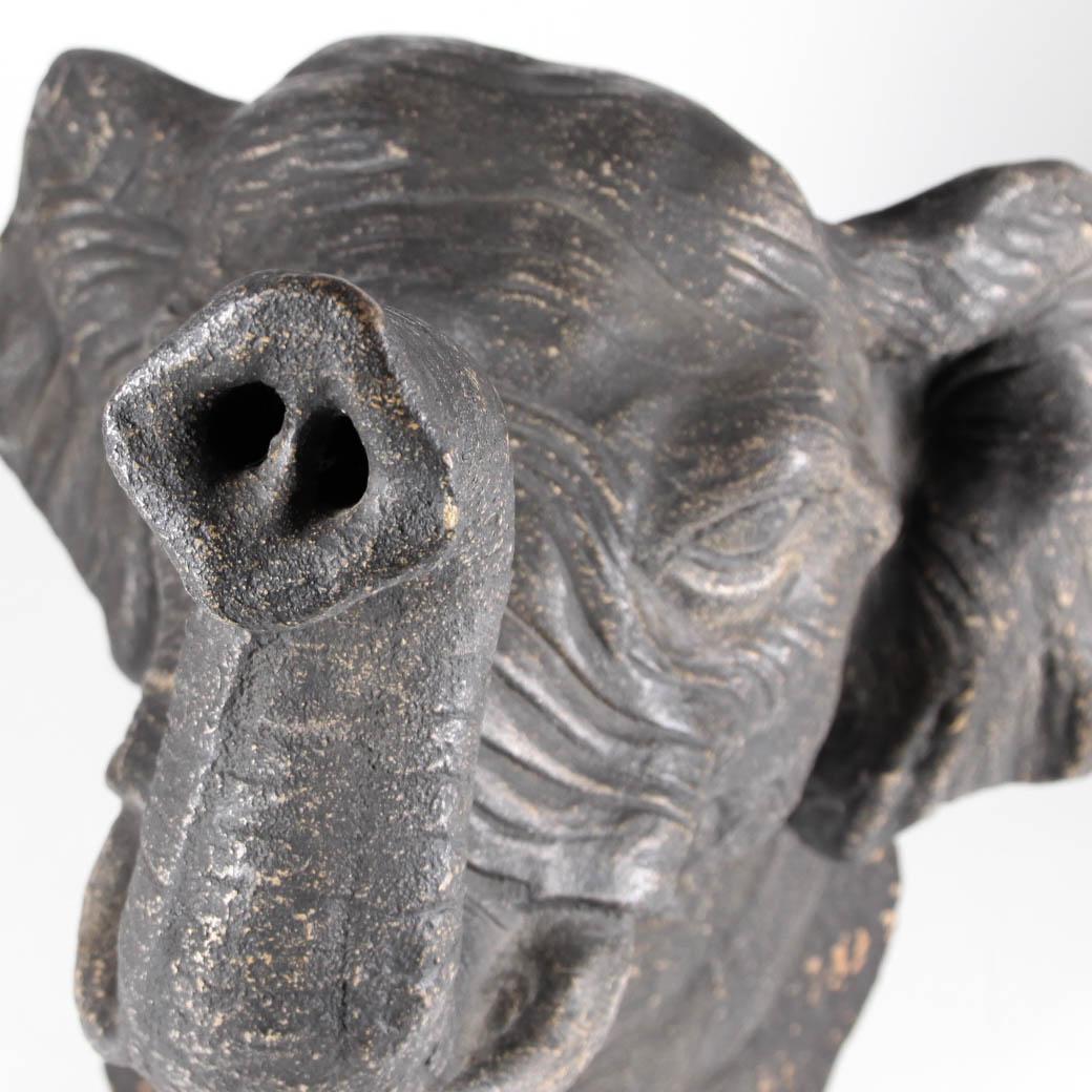 French Large Vintage Elephant Terracotta Sculpture For Sale