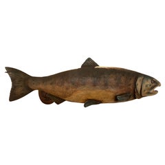 Large Vintage Fish Store Trade Sign Sculpture