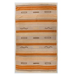 Large vintage flat wave Finnish rug.