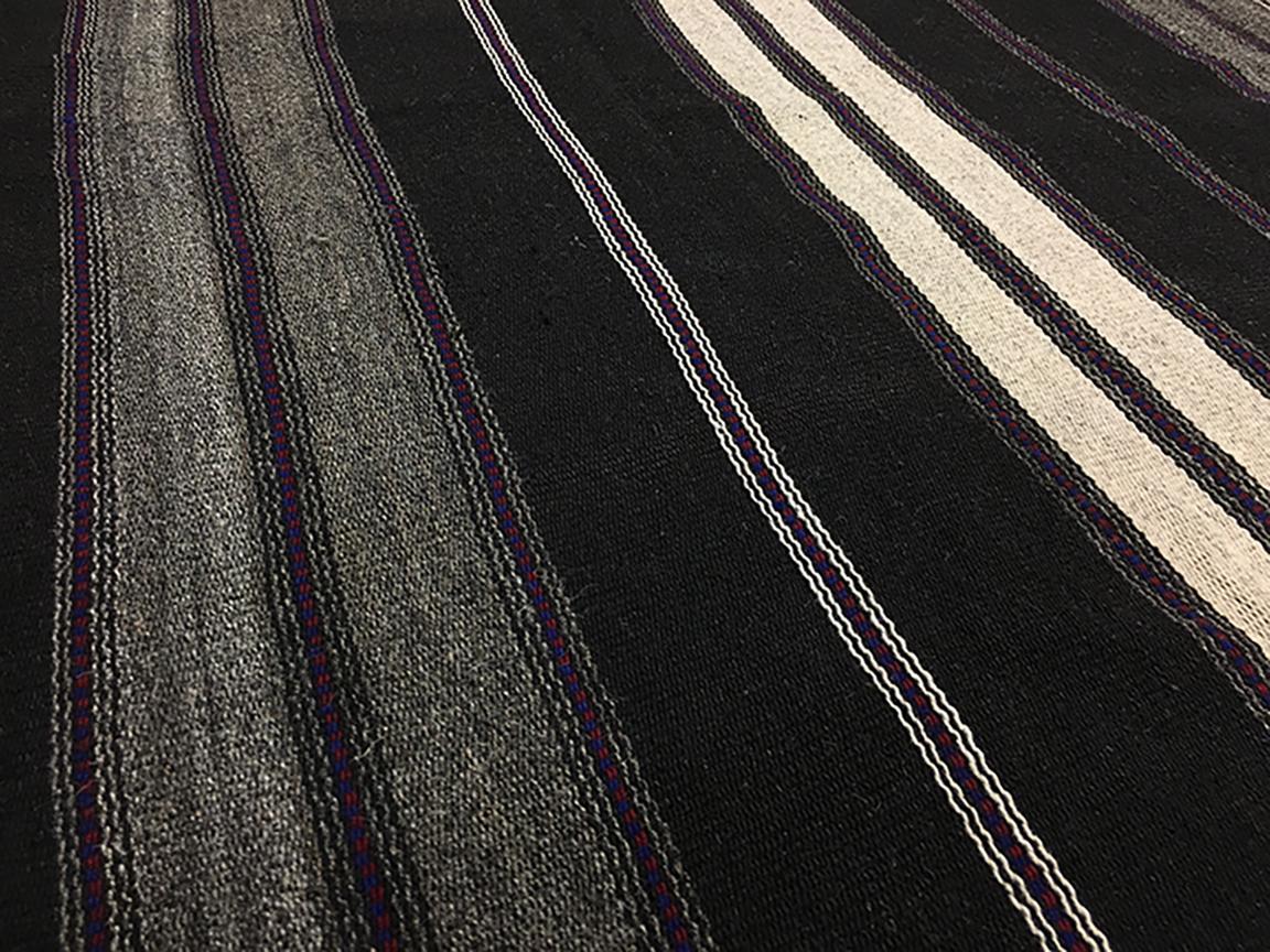 Turco Grande Rug & Kilim d'epoca a trama piatta 12'7