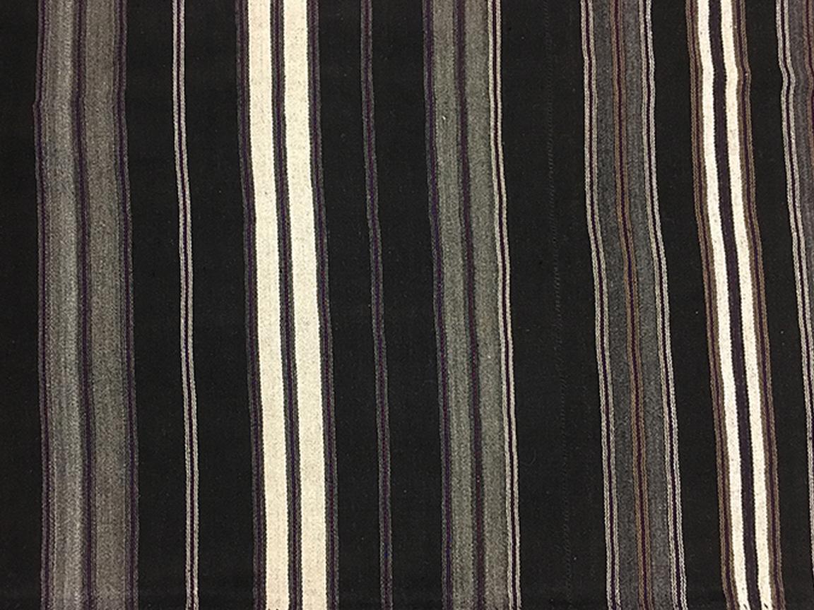 Grande Rug & Kilim d'epoca a trama piatta 12'7