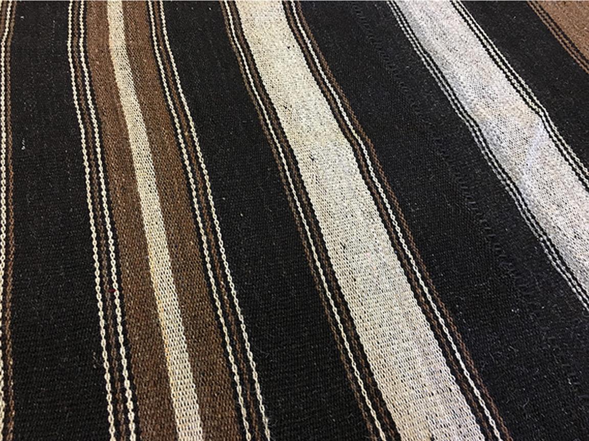 Turco Grande Rug & Kilim d'epoca a trama piatta 13'10